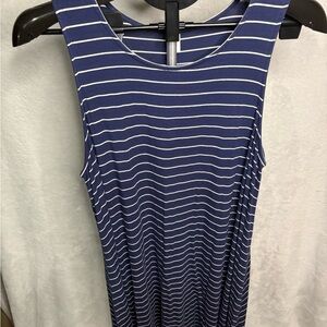 Old Navy Navy and White Striped Dress